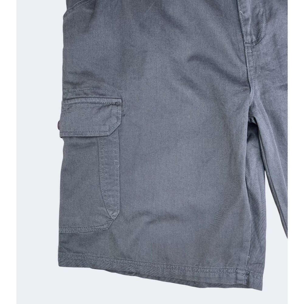 CD Copper Denim Mens Cargo Shorts Gray 100% Cotton With Belt Size 44 - Picture 11 of 14